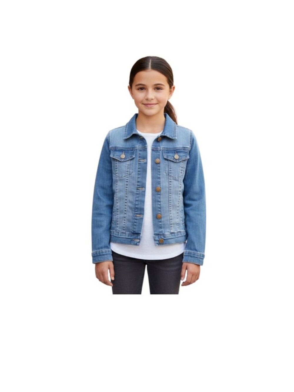 Diverso Girls Light Blue Denim Jacket Size M